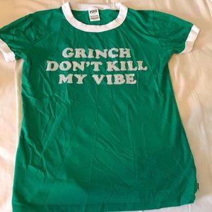 VS PINK Sequin Ringer Tee